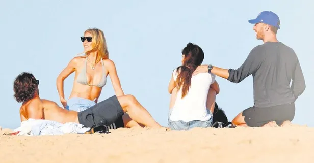 Gwyneth Paltrow ile eski eşi Chris Martin'den ilginç tatil!