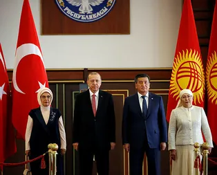 Başkan Erdoğan Kırgızistan’da