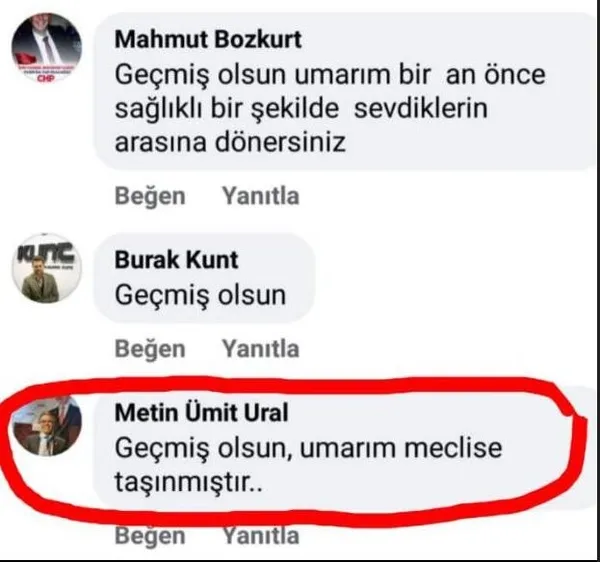 CHP Çanakkale İl Başkanı Metin Ümit Ünal'dan koronavirüse yakalandığını duyuran Meclis üyesine skandal sözler-4