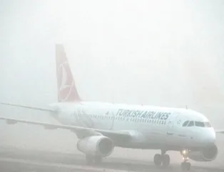 Sis görüşü kapattı! Uçaklar inemedi