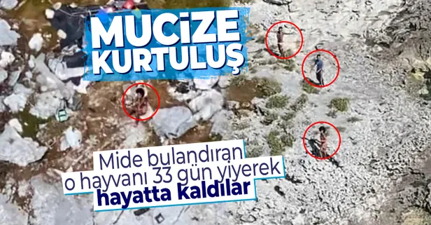 Mucize kurtuluş! Fare yiyerek 33 gün hayatta kaldılar