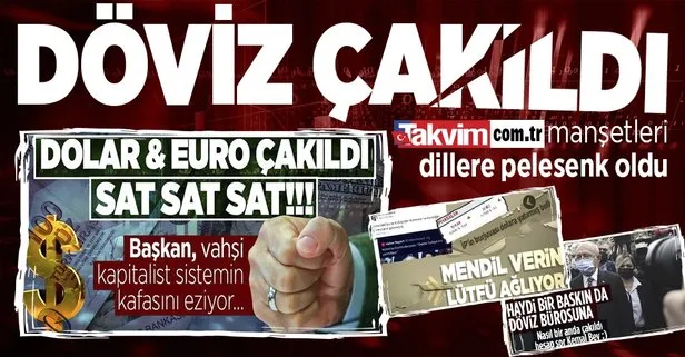 Başkan Recep Tayyip Erdoğan’ın açıklamaları sonrasında dolar çakıldı! Takvim.com.tr farkını ortaya koydu gündemi belirledi
