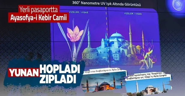 Türkiye’nin yerli ’e-Pasaport’ları Yunan’ı panikletti! Ayasofya-i Kebir Camii Şerifi...