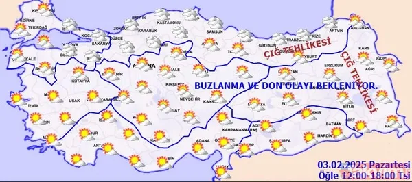 Beyaz kış şimdi başlıyor! İstanbul ve Ankara için kar yağışı kapıya dayandı: MGM 3 Şubat hava durumu raporu - 3