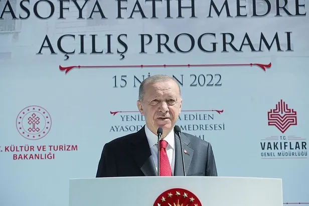 Başkan Erdoğan'dan Ayasofya Medresesi açılışında önemli açıklamalar-2