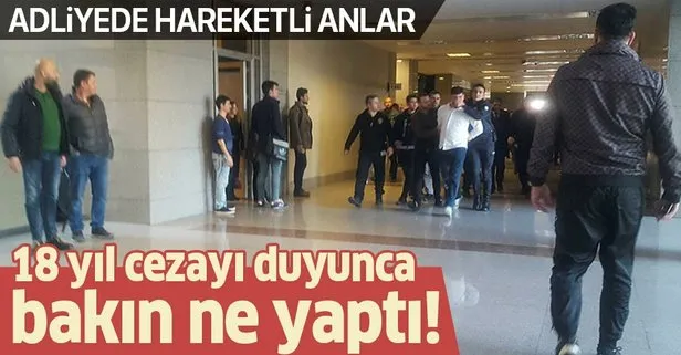 İstanbul Adalet Sarayı’nda hareketli anlar! Cezayı duydu kaçmaya çalıştı