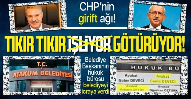 CHP’li belediyeler ’tıkır tıkır’ götürüyor! Atakum Belediye Başkanı Cemil Deveci’nin hukuk bürosu belediyeyi icraya verdi