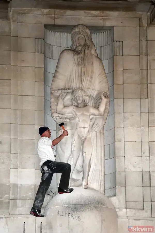 BBC’de pedofili heykeltıraş skandalı! İki kızına ve köpeğine cinsel tacizde bulunan Eric Gill’in heykeline 89 bin sterlinlik koruma - 3