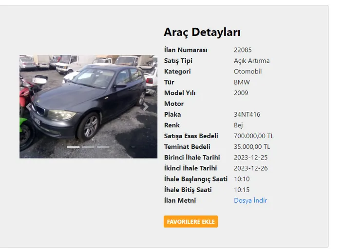 SGK 35.000 TL teminat bedeliyle BMW satıyor: SGK'dan satılık 2.el araba ilanları görücüye çıktı-9