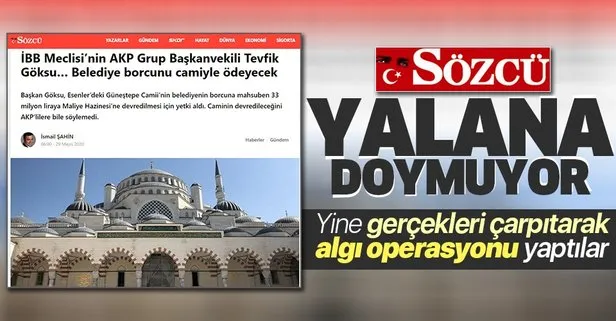 Esenler Belediyesi’nden Sözcü Gazetesi’nin yalan haberine cevap