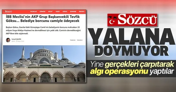 Esenler Belediyesi'nden Sözcü'nün yalan haberine cevap