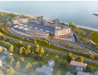 Rize Şehir Hastanesi için 350 bin metrekare alanda yaklaşık 8 milyon ton taş kullanılarak deniz dolduruluyor