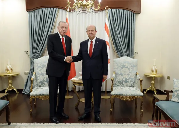 Seçim sonrası ilk yurt dışı ziyareti: Başkan Erdoğan, Kuzey Kıbrıs'ta! Dikkat çeken pankart: Sevdamız Mavi Vatan - 28