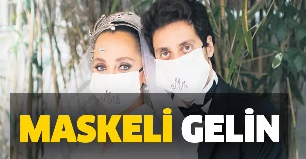 Maskeli gelin! Kuruluş Osman’ın yıldızı Didem Balçin, Can Aydın’la karantina günlerinde evlendi