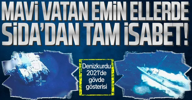 SON DAKİKA: Silahlı İnsansız Deniz Aracı (SİDA) hedefi tam isabetle vurdu