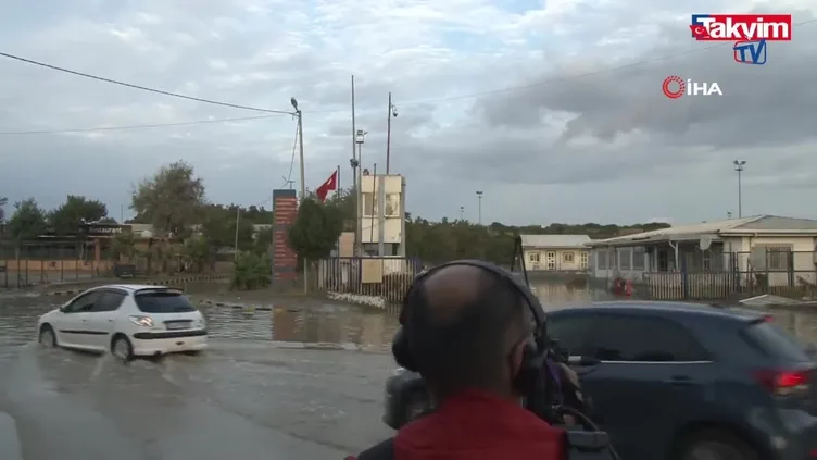 Halkalı'da yaşanan selin ardından sular çekilmeye başladı