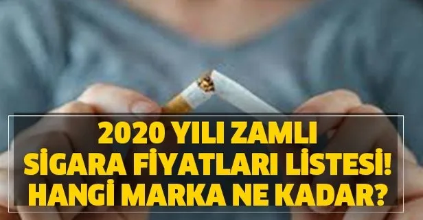 2020 yılı zamlı sigara fiyatları listesi! Hangi sigara ne kadar? 11 Şubat yeni sigara fiyatları sızdı!