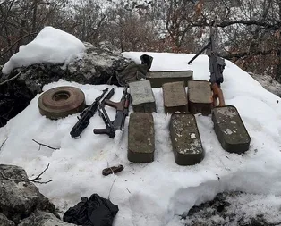 İnlerinden kamuflaj çıktı