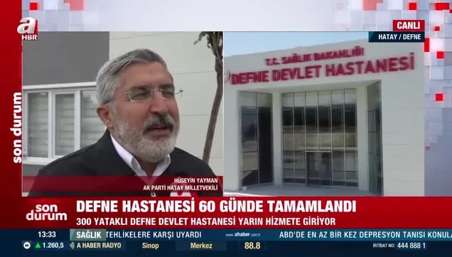 Defne Hastanesi yarın açılıyor