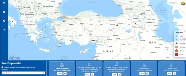 Erzincan 4,2 büyüklüğünde deprem! AFAD ve Kandil son depremler listesi-1