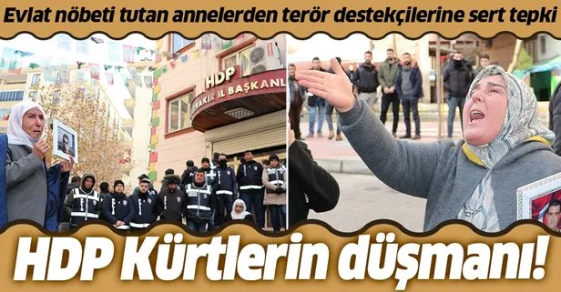 Diyarbakır anneleri HDP’lilere tepki gösterdi: HDP Kürtlerin düşmanı