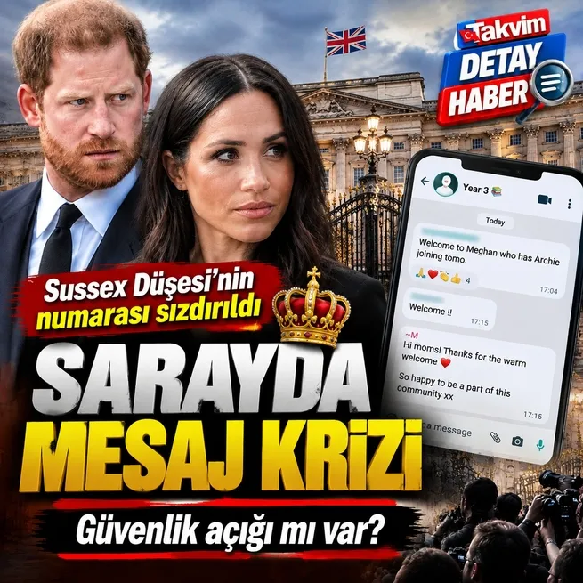 Kraliyet ailesinde yeni güvenlik krizi: Meghan Markleın numarası sızdırıldı