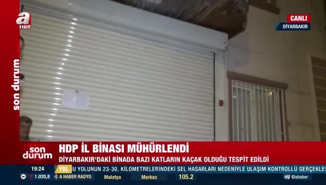 Diyarbakır HDP il binası mühürlendi!
