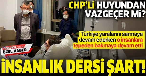 İzmir’de depremzedeyi ziyaret eden CHP’li Özgür Özel’den skandal hareket: Özgür Özel’e insanlık dersi şart
