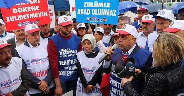 Hak-İş’ten CHP’li belediyelerdeki işçi kıyımına karşı yürüyüş