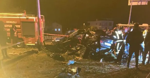 Denizli'de katliam gibi kaza: 4 kişi hayatını kaybetti