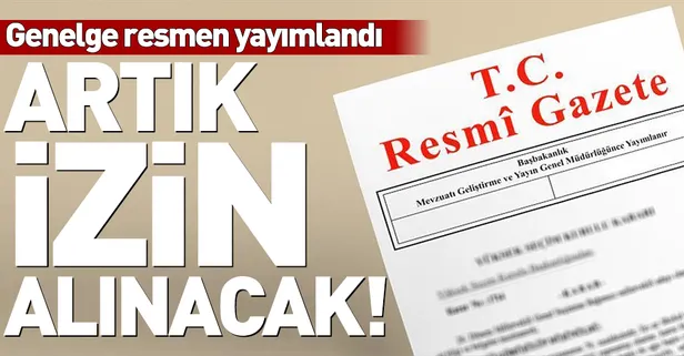 Cumhurbaşkanlığı genelgesi Resmi Gazete'de