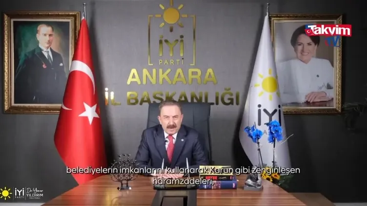 İYİ Parti Ankara İl Başkanı Yener Yıldırım’dan Mansur Yavaş’a zehir zemberek sözler: Haramzade bunlar