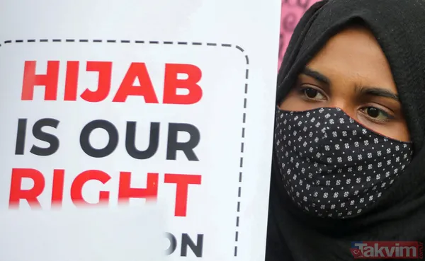 SON DAKİKA: Hindistan'ın 28 Şubat'ı! Başörtüsü yasaklarına karşı eylemler sürüyor: Bıçak taşıyan 2 kişi gözaltına alındı - 24