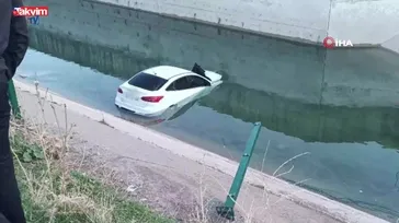 Diyarbakır’da otomobil su kanalına uçtu