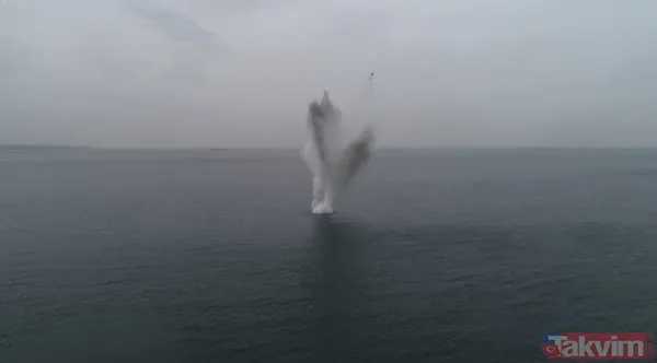 İstanbul Boğazı'nda mayın alarmı! Milli Savunma Bakanlığı imha görüntülerini paylaştı - 1