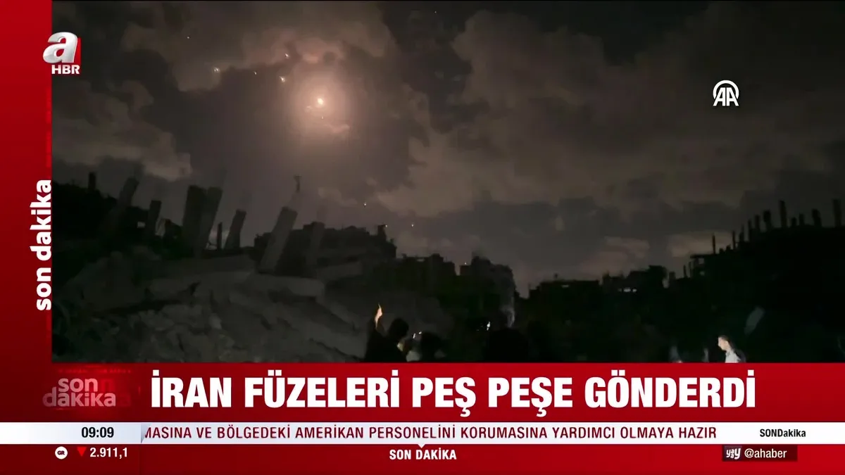 İran’dan İsrail’e peş peşe füze saldırısı!