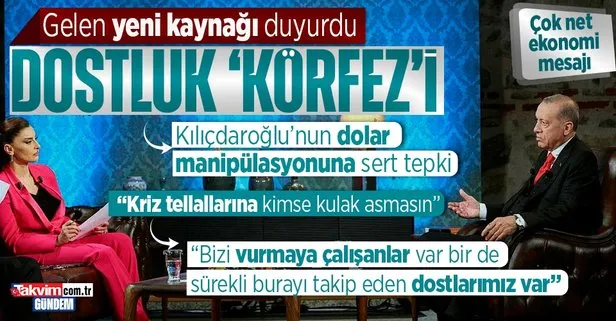 Başkan Erdoğan’dan çok net ’ekonomi’ mesajı! Körfez’den gelen yeni kaynağı duyurdu: Felaket tellalı Kılıçdaroğlu ve küresel çetelere tepki