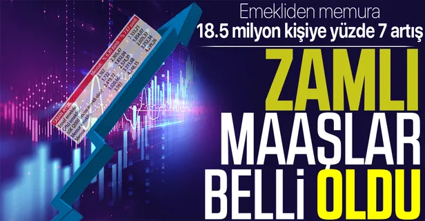 Emekliye en az 1854 TL, memura ise 4299 TL... 18.5 milyonun geliri Temmuz'da yüzde 7.67 artacak
