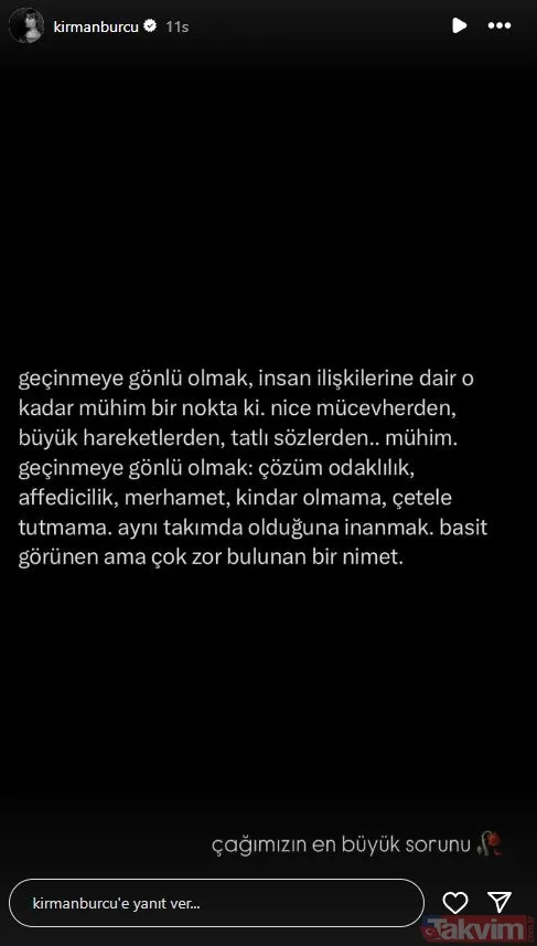 Burcu Kirman “Çağımızın en büyük sorunu” deyip paylaştı! Gözler eski sevgili Bülent Şakrak’a çevrildi - 8