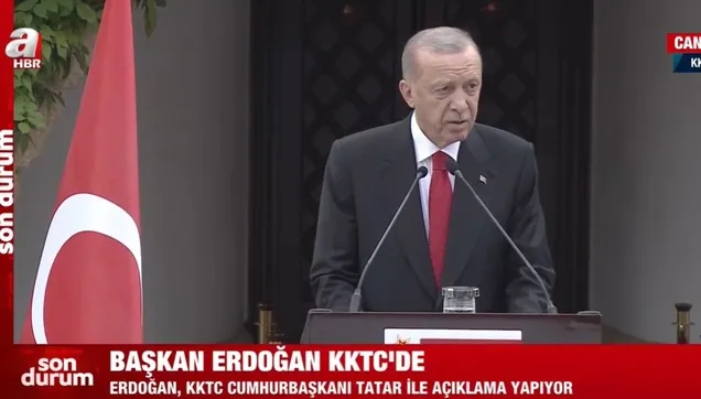Başkan Erdoğan'dan KKTC'de önemli açıklamalar!