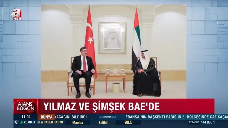 Cumhurbaşkanı Yardımcısı Yılmaz ile Bakan Şimşek'ten BAE'ye ziyaret!
