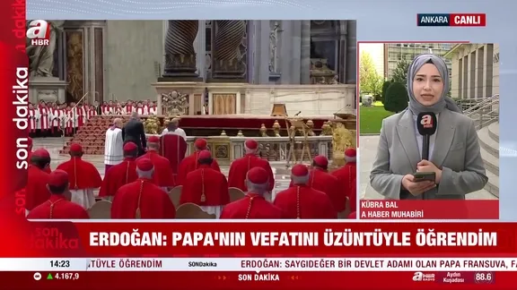 Başkan Erdoğan'dan Papa için taziye mesajı!