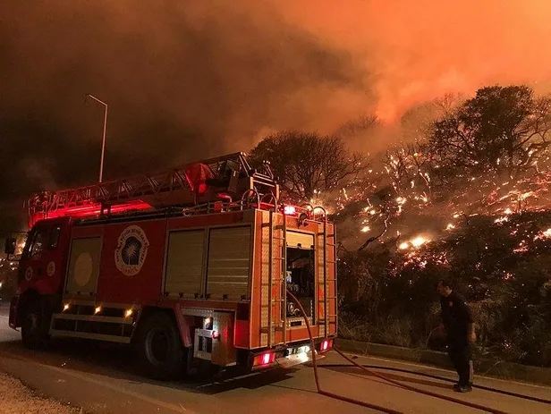 Son dakika: Antalya'da otluk alanda çıkan yangın söndürüldü-3