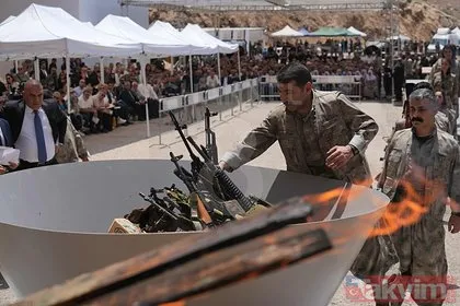 Terör örgütü PKK silahları yaktı... Bese Hozat kazan başında! Tarihi görüntüler...