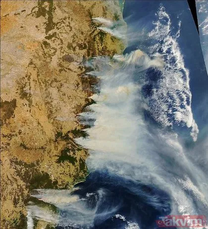 NASA, Avustralya’dan paylaştı! Bir kıta cayır cayır yanıyor... Dehşete düşüren görüntü