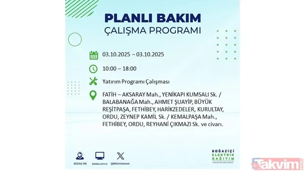 İstanbul'da elektrik kesintisi alarmı: BEDAŞ saat verdi! 3 EKİM ilçe ilçe kesinti programı - 30