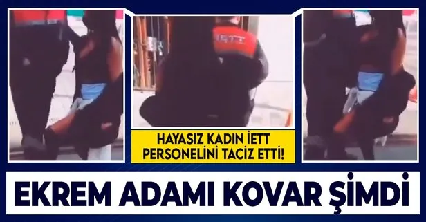 İstanbul’da yarı çıplak kadından, İETT personeline hayasızca temas! Tacize uğrayan çalışan elleri ceplerinde kaçtı