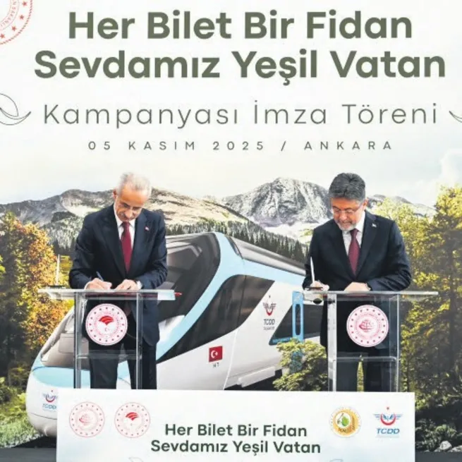 Her YHT bileti için 1 fidan