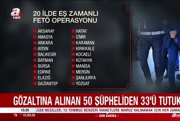 50 FETÖ'cü hain yakalandı!