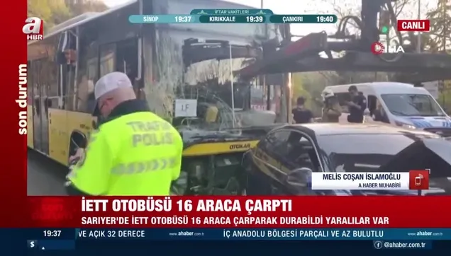 Sarıyer'de İETT faciası!